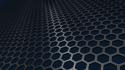 Solaris blue grid hexagons wallpaper
