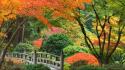 Japanese oregon portland autumn garden wallpaper