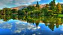 Hdr photography lakes landscapes nature trees wallpaper