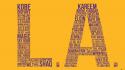 Los angeles lakers nba basketball sports typography wallpaper