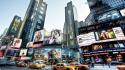 Manhattan new york city times square cityscapes skylines wallpaper