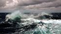 Sea storm waves wallpaper